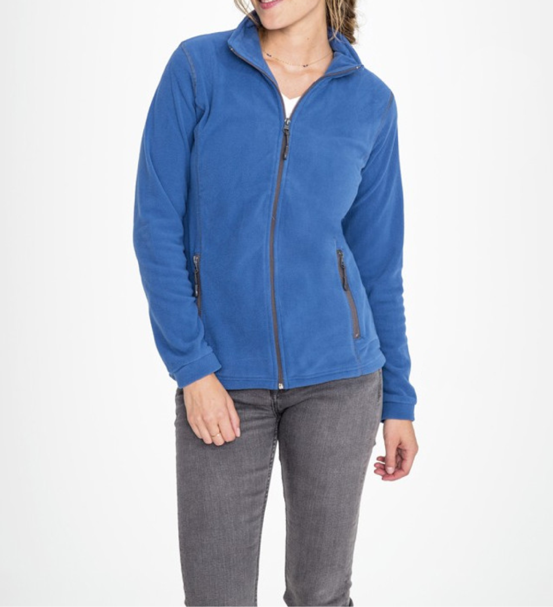 Chaqueta micro polar anti-pilling para mujer